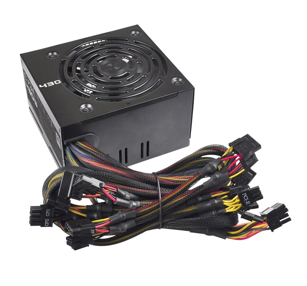 100-W1-0430-KR - EVGA 430 W1 430-Watts 80+ Power Supply