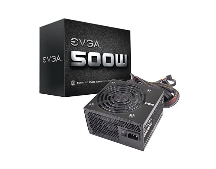 100-W1-0500-KR - EVGA 500 W1 500-Watts 80 Plus White Power Supply