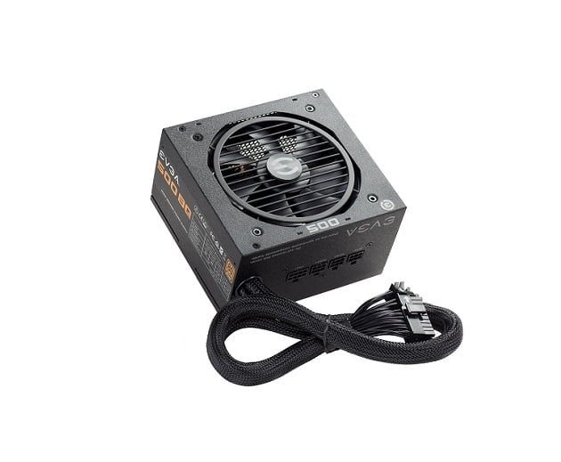 110-BQ-0500-K1 - EVGA 500 BQ 500-Watts 80 Plus Bronze Certified Semi Modular ATX Power Supply