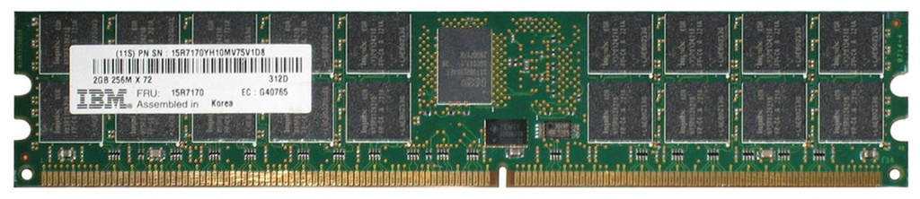 15R7170 - IBM 2GB DDR2-533MHz PC2-4200 ECC Registered CL4 240-Pin DIMM 1.8V Memory Module