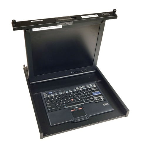 1723-HC1 - IBM 1U 17-inch Flat Panel Console Kit with Keyboard mouse Power Adapter and Rail Kit