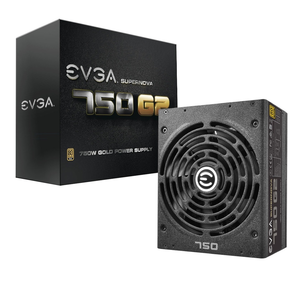 220-G2-0750-XR - EVGA SuperNOVA 750 G2 750-Watts 80+ Gold Certified Fully Modular ATX Power Supply