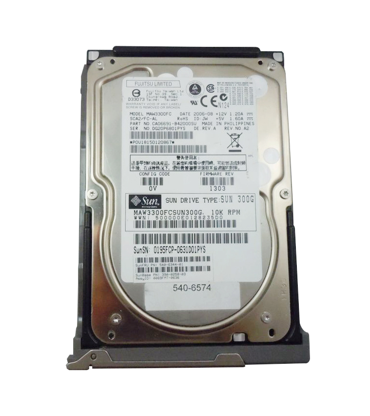 3900258 - Sun 300GB 10000RPM Fibre Channel 2GB/s 8MB Cache 3.5-inch Hard Drive for Sun StorEdge 6020/6120 Array