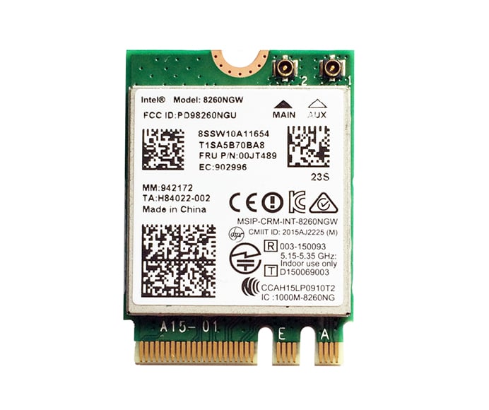 00JT489 - Lenovo Wireless LAN Card for ThinkPad T470 Laptop