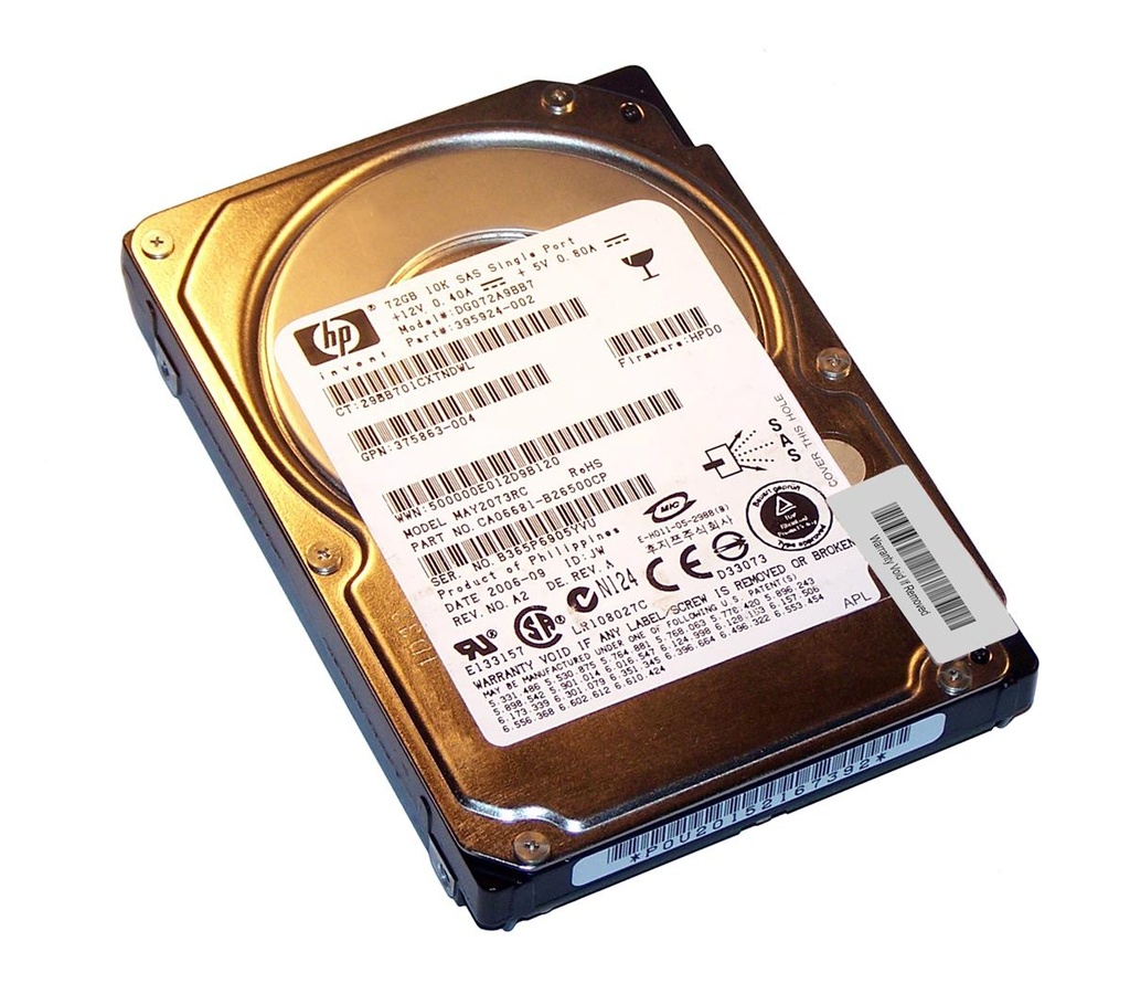 375863-004 - HP 73GB 10000RPM SAS 3GBs Hot-Pluggable Single Port 2.5-inch Hard Drive
