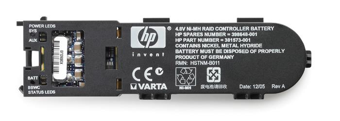 405148B21OB - HP 512MB Battery Backed Write Cache (BBWC) Upgrade for Smart Array P400