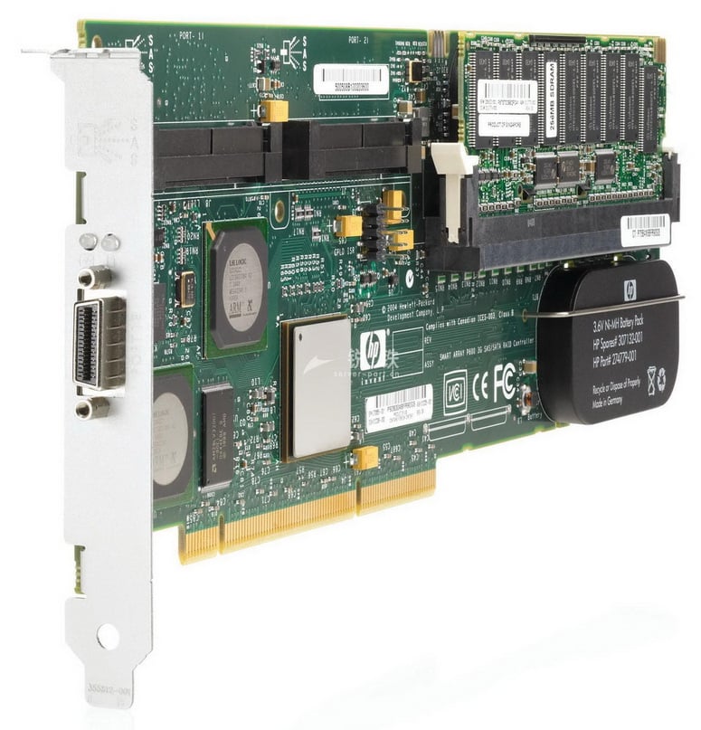 012336-000 - HP Smart Array P600 PCI-X 8-Channel 64-Bit SAS RAID Controller Card with 256MB Battery Backed Write Cache (BBWC)