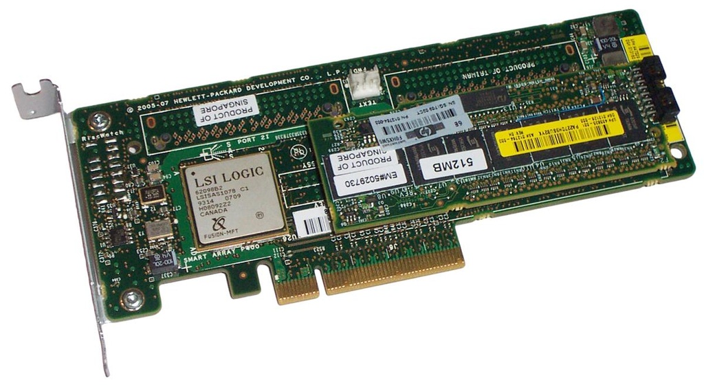 013150-002 - HP Smart Array P400 PCI-Express 8-Channel Serial Attached SCSI / SAS RAID Controller Card with 512MB Battery Backed Write Cache