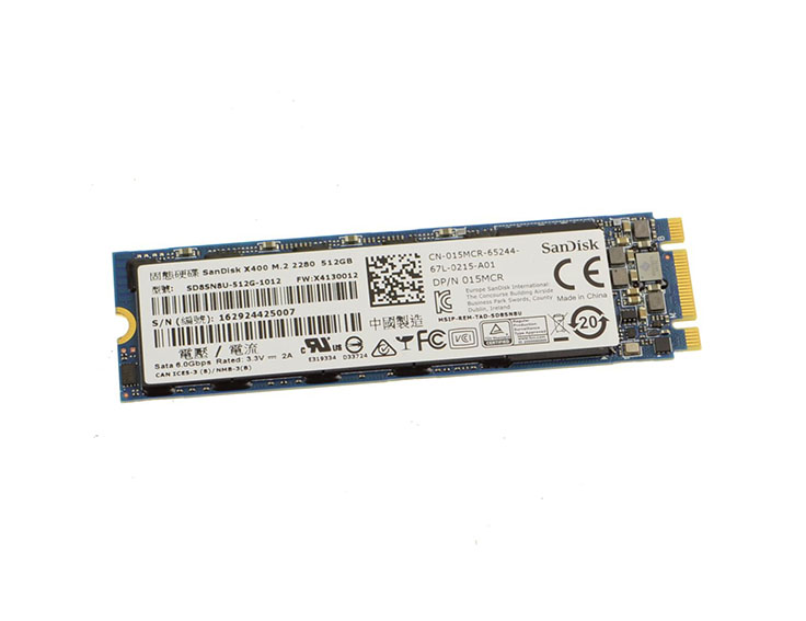 015MCR - Dell X400 512GB SATA 6Gbs M.2 2280 Solid State Drive