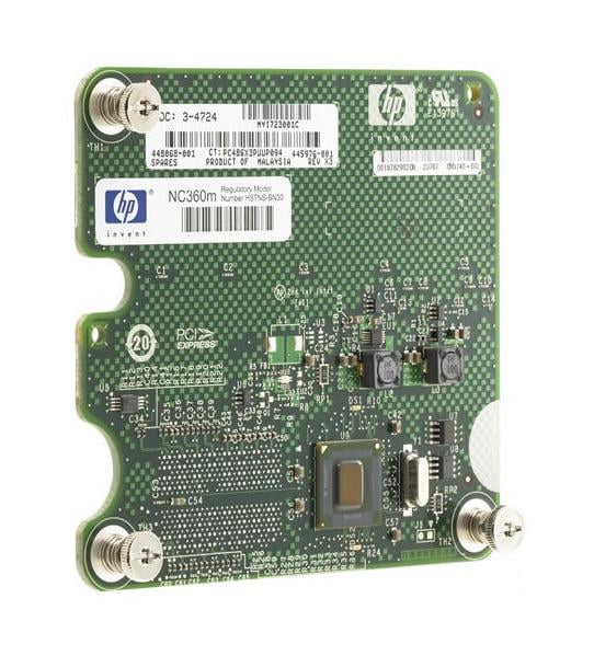 448068-001 - HP NC360M PCI-Express 1GbE 2-Port Mezzinine Fibre Channel Adapter Network Interface Card for HP c-Class BladeSystem