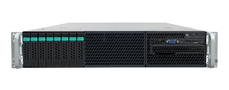 463-7656 - Dell PowerEdge R430 1U Rack Mountable Server System with Intel Xeon E5-2620V4 8-Core 2.10GHz CPU 8GB DDR4 SDRAM 300GB Hard Drive DVD-RW Gigabit Ethernet 550-Watts Power Supply