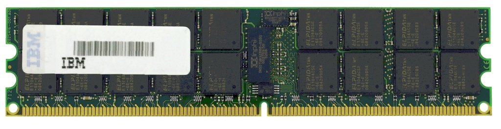 46C7428 - IBM 2GB Kit (2 X 1GB) DDR2-800MHz PC2-6400 ECC Unbuffered CL6 240-Pin DIMM 1.8V Memory