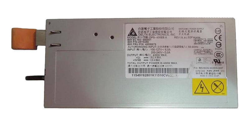 46M6679 - IBM 430-Watts REDUNDANT Power Supply for System x3200 M4