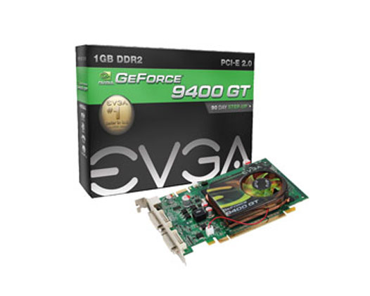 01G-P1-N948-KR - EVGA GeForce 9400 GT 1GB 128-Bit DDR2 PCI HDCP Ready Low Profile Video Graphics Card