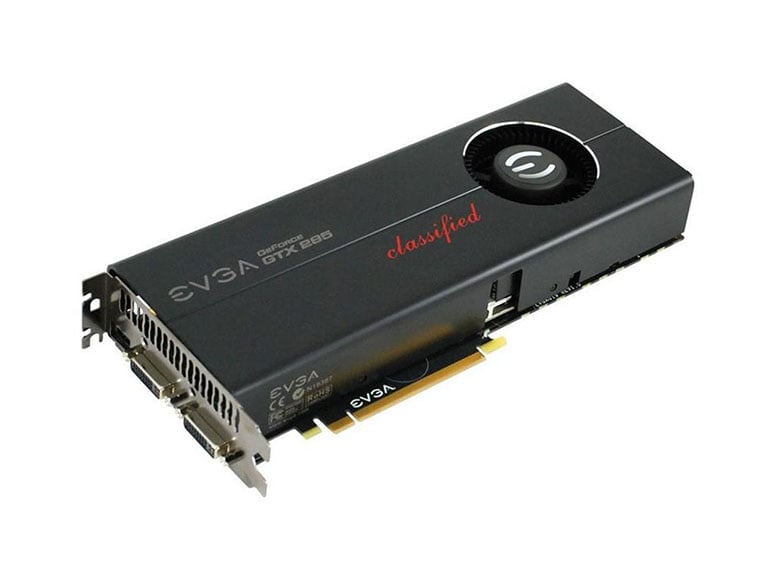 01G-P3-1190-KR - EVGA GeForce GTX 285 Classified 1GB 512-Bit DDR3 PCI Express 2.0 x16 Dual DVI Evbot Video Graphics Card