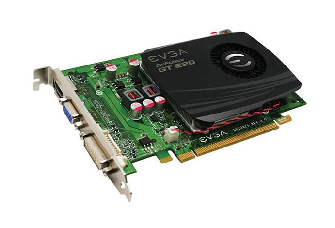 01G-P3-1227-KR - EVGA GeForce GT 220 SuperClocked 1GB 128-Bit DDR3 PCI Express 2.0 x16 DVI VGA HDMI Video Graphics Card