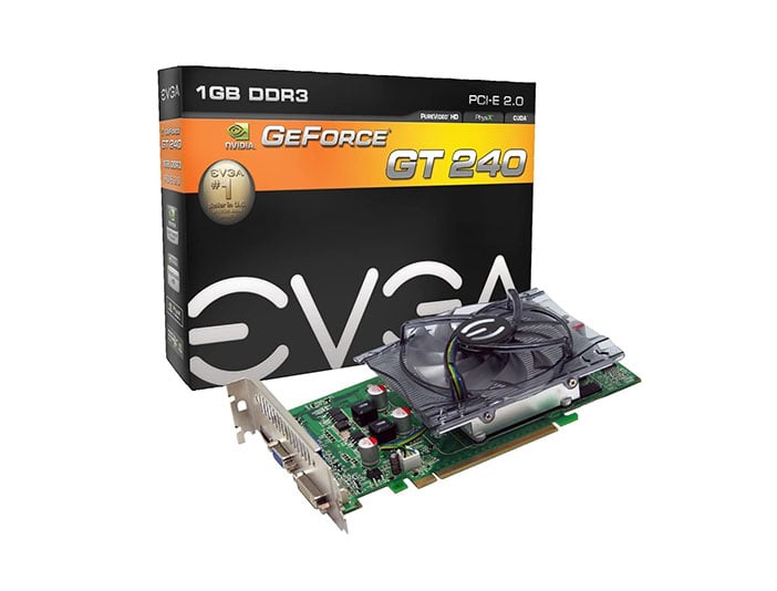 01G-P3-1235-KR - EVGA GeForce GT 240 1GB 128-Bit DDR3 PCI Express 2.0 x16 DVI VGA HDMI Video Graphics Card