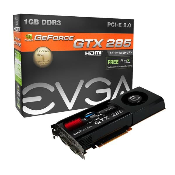 01G-P3-1281-FR - EVGA Nvidia GeForce GTX 285 1GB GDDR3 512-Bit PCI Express 2.0 x16 Video Graphics Card