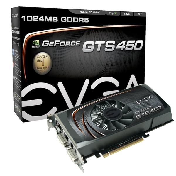 01G-P3-1352-KR - EVGA Nvidia GeForce GTS 450 1GB GDDR5 128-Bit PCI Express 2.0 x16 Video Graphics Card