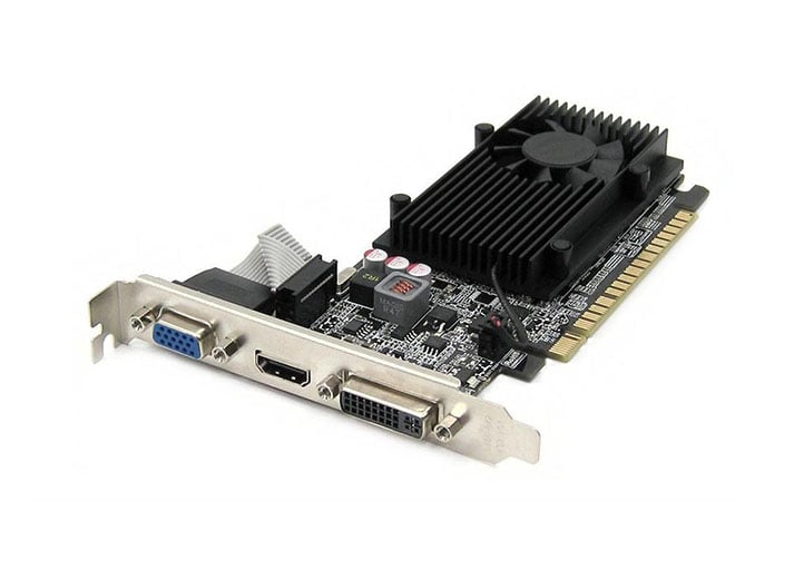 01G-P3-1521-KR - EVGA GeForce GT 520 1GB 64-Bit DDR3 PCI Express 2.0 x16 DVI/ HDMI/ D-Sub HDCP Ready Low Profile Video Graphics Card