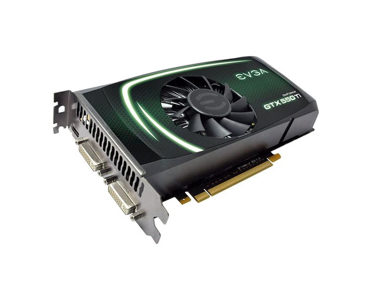 01G-P3-1557-KR - EVGA GeForce GTX 550 Ti 1GB GDDR5 192-Bit HDCP Ready SLI Support PCI Express 2.0 x16 Video Graphics Card