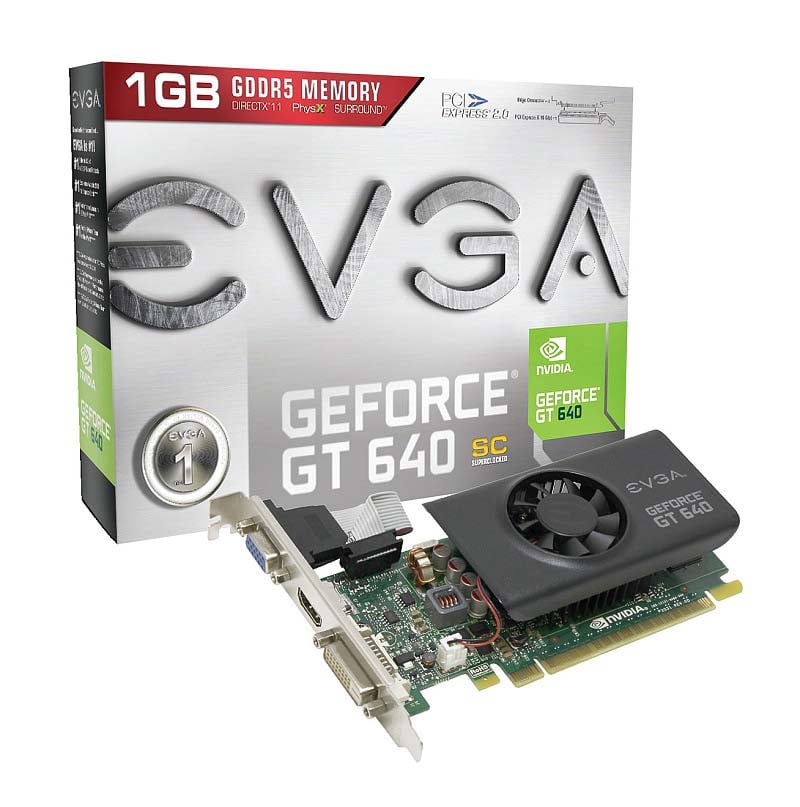 01G-P3-2642-KR - EVGA GeForce GT 640 SuperClocked DirectX-12 1GB 64-Bit GDDR5 PCI Express 3.0 x16 Video Graphic Card