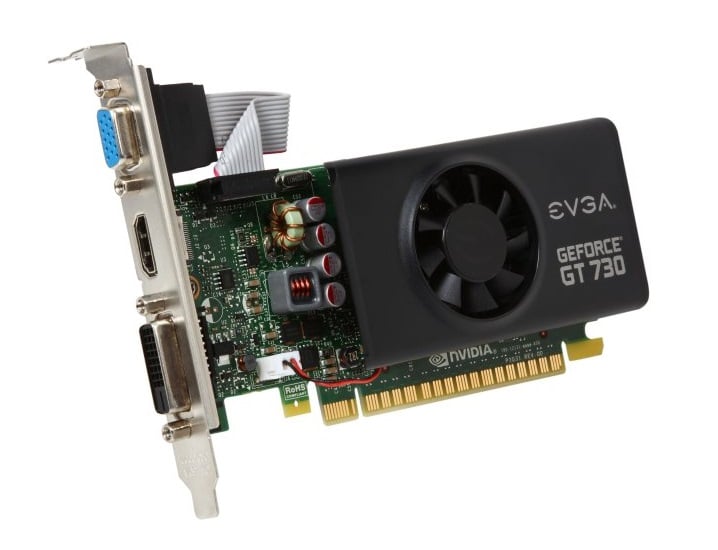 01G-P3-3731-KR - EVGA GeForce GT 730 1GB GDDR5 64bit DVI/HDMI/VGA Low Profile Graphics Card