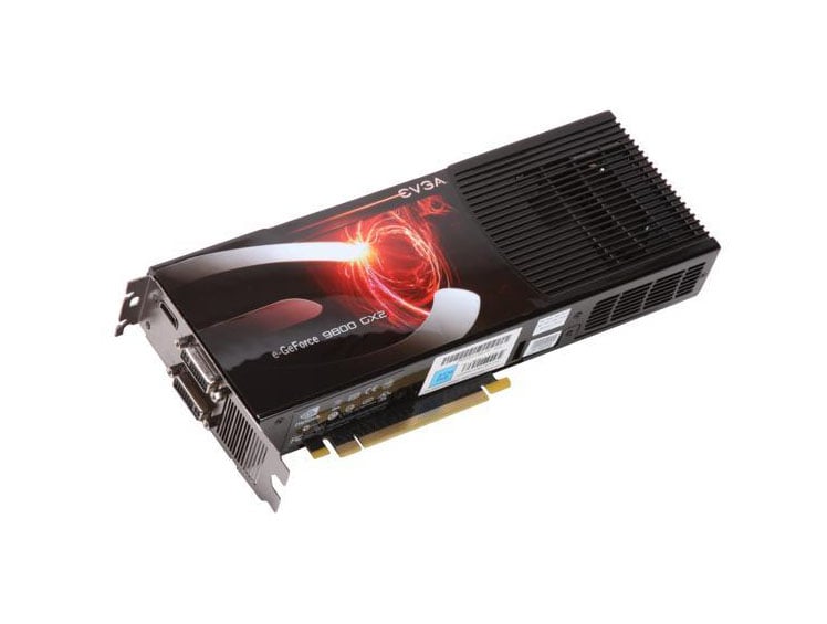 01G-P3-N897-KR - EVGA GeForce 9800 GX2 SSC 1GB GDDR3 512-Bit HDCP Ready SLI Supported PCI Express 2.0 x16 Video Graphics Card