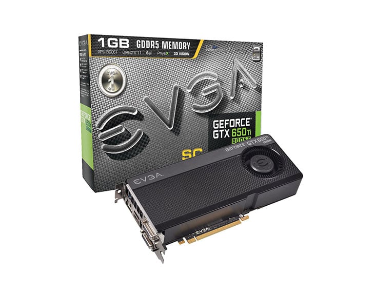 01G-P4-3656-KR - EVGA GeForce GTX 650 Ti BOOST Superclocked 1GB 192-Bit GDDR5 PCI Express 3.0 x16 Dual DVI/ HDMI/ DisplayPort Video Graphics Card