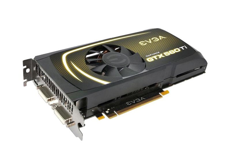 02G-P3-1568-KR - EVGA GeForce GTX 560 Ti 2GB 256-Bit GDDR5 PCI Express 2.0 x16 HDCP Ready SLI Support Video Graphics Card