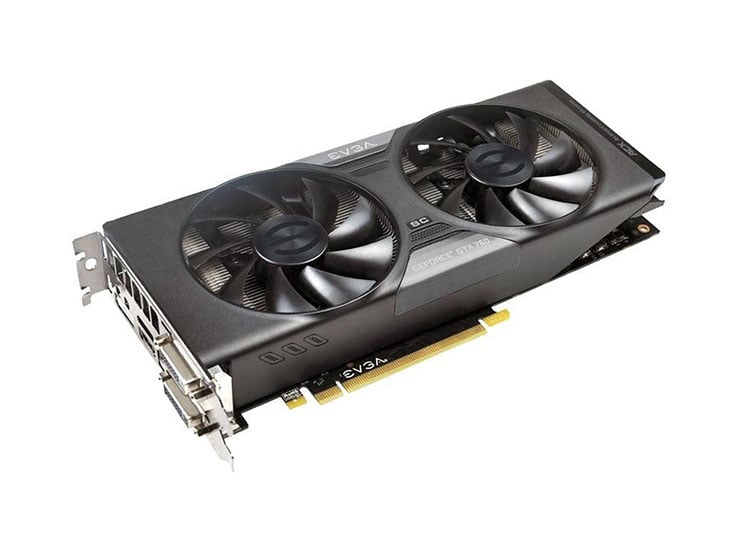 02G-P4-2765 - EVGA GeForce GTX 760 SuperClocked SC 2GB 256-Bit GDDR5 PCI Express 3.0 x16 Dual DVI HDMI DisplayPort SLI Support Video Graphics Card