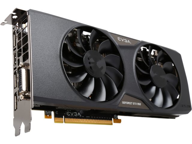 02G-P4-2958-KR - EVGA GeForce GTX 950 2GB FTW Gaming, Silent Cooling Graphics Card