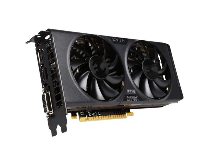 02G-P4-3757-A1 - EVGA GeForce GTX 750 Ti FTW 2GB 128-Bit GDDR5 PCI Express 3.0 DVI-I/ HDMI/ DisplayPort Video Graphics Card