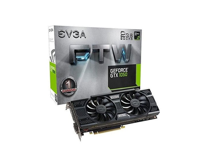 02G-P4-6157-KR - EVGA Geforce GTX 1050 Graphic Card 1.44 GHz Core 1.56 GHz Boost Clock 2GB GDDR5 PCI Express 3.0 x16 Dual Slot Space Required