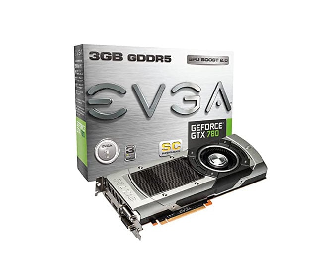 03G-P4-2785-AX - EVGA GeForce GTX 780 SuperClocked 3GB GDDR5 384-Bit 2-Dual Link DVI HDMI DisplayPort 1.2 PCI Express 3.0 Video Graphics Card