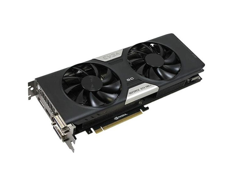 03G-P4-2884-KR - EVGA GeForce GTX 780 Ti SuperClocked 3GB GDDR5 384-Bit PCI Express 3.0 DVI HDMI DisplayPort SLI Supported Video Graphics Card