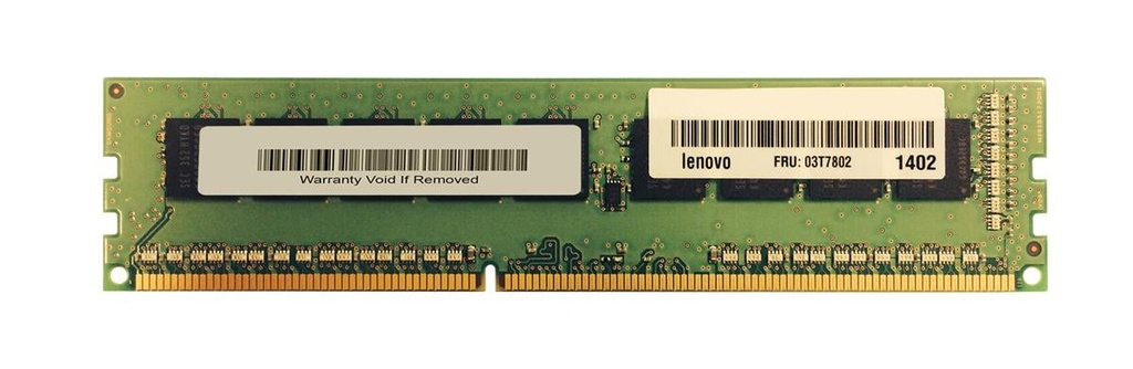03T7802 - Lenovo 4GB DDR3-1600MHz PC3-12800 non-ECC Unbuffered CL11 240-Pin DIMM 1.35V Low Voltage Memory Module