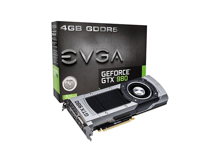 04G-P4-1980-L1 - EVGA GeForce GTX 980 4GB 256-Bit DDR5 PCI Express DVI-I HDMI DisplayPort Video Graphics Card