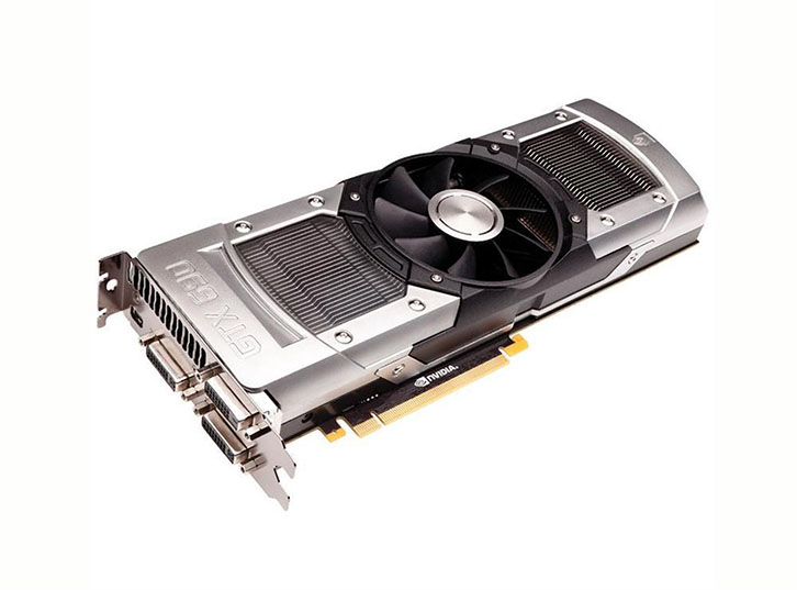 04G-P4-2692-A1 - EVGA GeForce GTX 690 Signature 4GB 512-Bit GDDR5 PCI Express 3.0 x16 HDCP Ready/ SLI Support Video Graphics Card