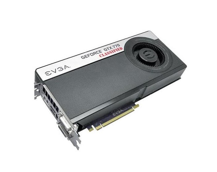 04G-P4-3777-KR - EVGA GeForce GTX 770 Classified 4GB 256-Bit GDDR5 PCI Express 3.0 Dual DVI HDMI DisplayPort SLI Support Video Graphics Card