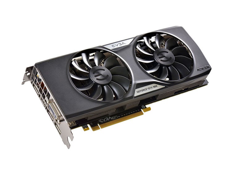04G-P4-3966-L1 - EVGA GeForce GTX 960 4GB 128-Bit GDDR5 PCI Express 3.0 x16 DVI-I HDMI 3x DisplayPort SLI Supported Video Graphics Card
