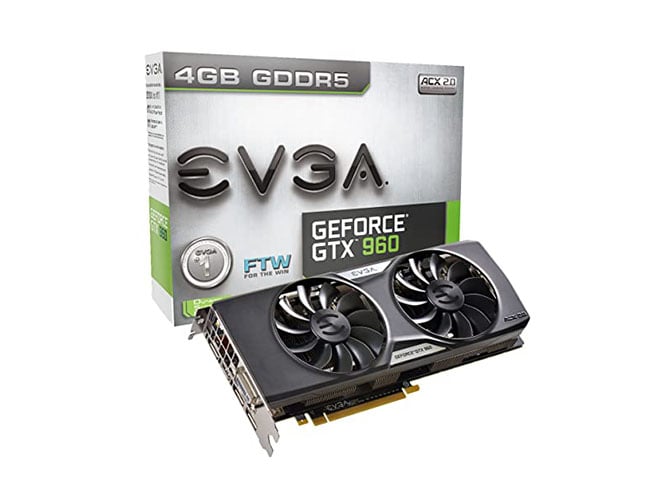 04G-P4-3968-L1 - EVGA GeForce GTX 960 FTW 4GB 128-Bit GDDR5 PCI Express 3.0 SLI Support FTW ACX 2.0+ Video Graphics Card