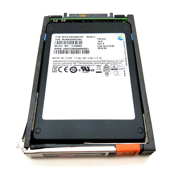 005052396 - EMC 800GB SAS 6Gbs 2.5-inch Solid State Drive for VNX5200 5400 5600 5800 7600 8000 Storage Systems