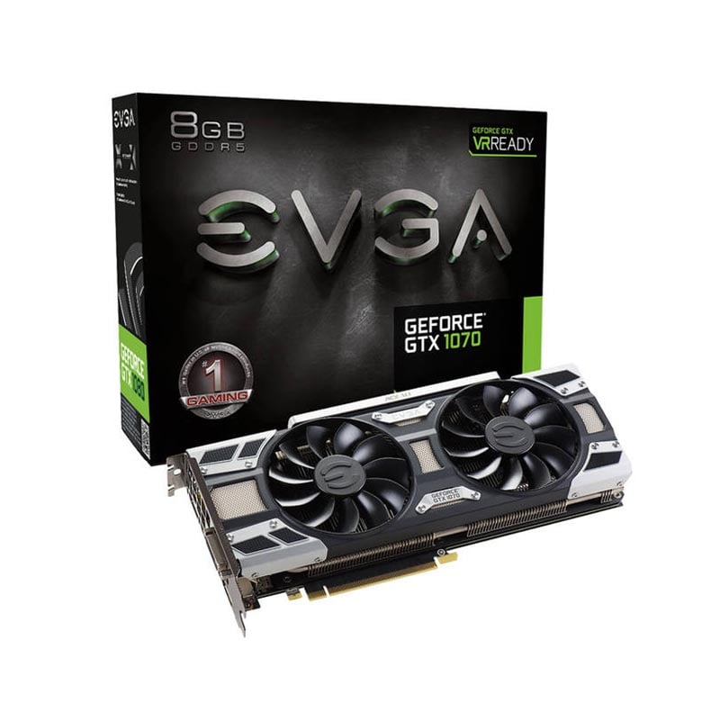 08G-P4-6173-KR - EVGA NVIDIA GeForce GTX 1070 Superclocked GAMING 8GB GDDR5 DVIHDMI3DisplayPort PCI-Express Video Card with ACX 3.0 Cooler