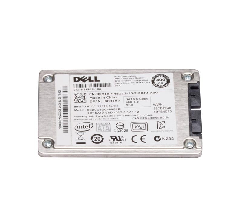 09TVP - Dell 400GB uSATA 6GBs MLC Mix Use 1.8-inch Enterprise Solid State Drive