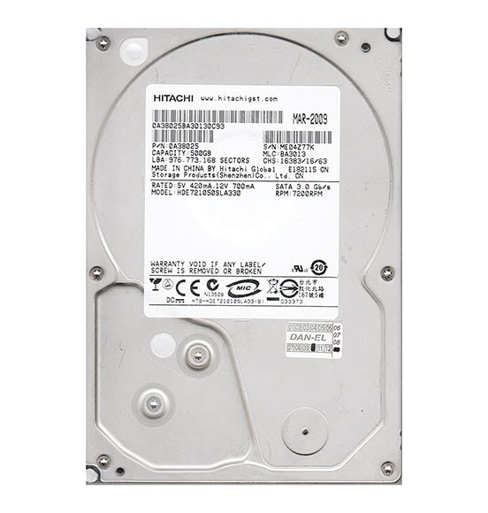 0A38025 - Hitachi DESKSTAR 500GB 7200RPM 32MB Cache SATA 3GB/s 7-Pin 3.5-inch Hard Drive