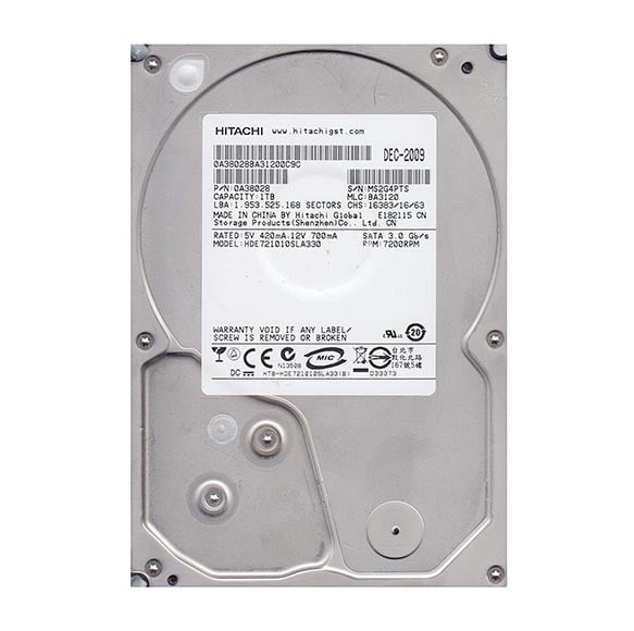 0A38028 - Hitachi DESKSTAR E7K1000 1TB 7200RPM 32MB Cache SATA 3GB/s 7-Pin 3.5-inch Hard Drive