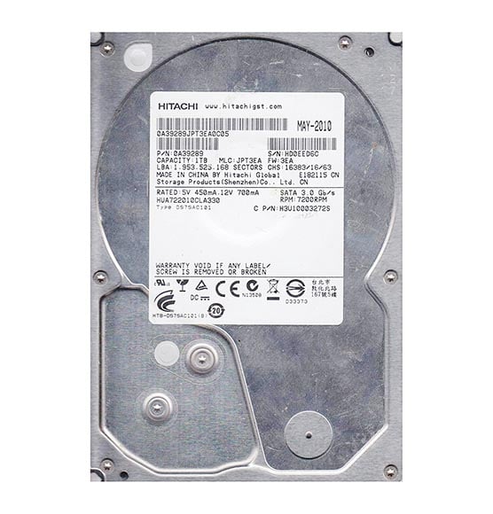 0A39289 - Hitachi Ultrastar A7K2000 1TB 7200RPM 32MB Cache SATA 3GB/s 7-Pin 3.5-inch Hard Drive