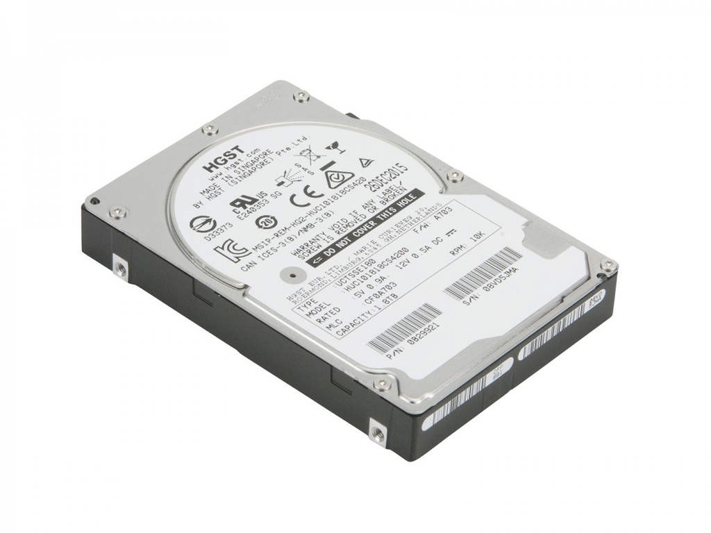 0B31877 - Hitachi Ultrastar C10K1800 1.8TB 10000RPM SAS 12.0Gb/s 128MB Cache 2.5-inch Enterprise Hard Drive