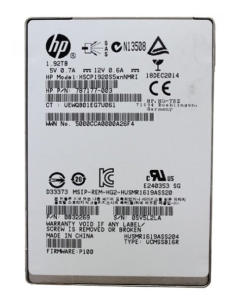 0B32291 - Hitachi 1.92TB SAS 12Gbs Read Intensive 2.5-inch Solid State Drive